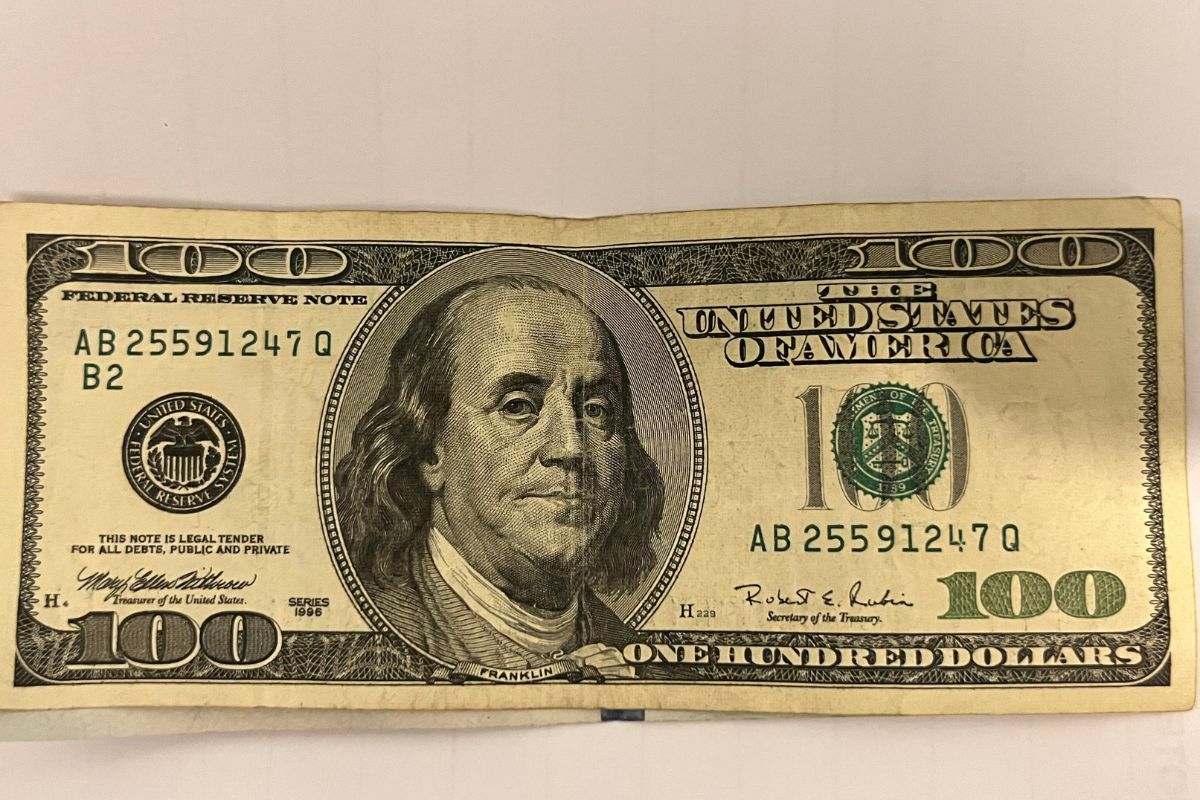 Old 100 USD Note